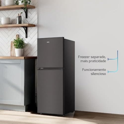 Geladeira Refrigerador Compacto HQ Defrost 140 Litros Preta HQ-140RDF (220, Volts)