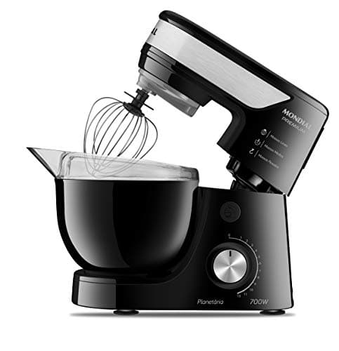MONDIAL Batedeira Planetária, Preto/Inox, 700W, 110V - BP-01P-B