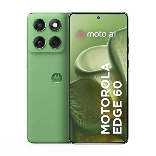 Smartphone Motorola Edge 60 5G - 512GB 24GB (12GB RAM+12GB Ram Boost) Tela Quad-Curve moto AI 50MP Sony Camera ultrarresistencia militar IP68 + IP69 - Verde
