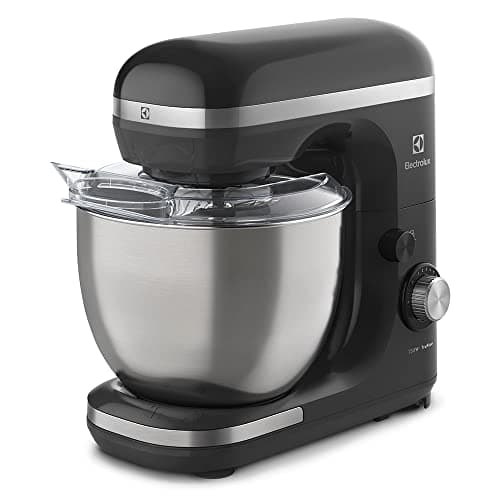 Batedeira planetária Electrolux preta 5L 750W 12 velocidades tigela inox