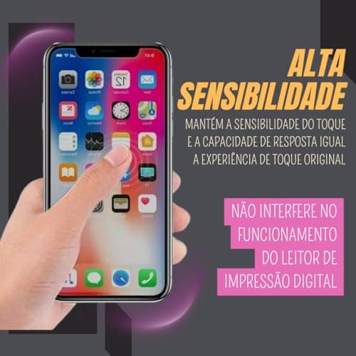 Película de vidro Samsung Galaxy A13 3D 9H, alta sensibilidade ao toque