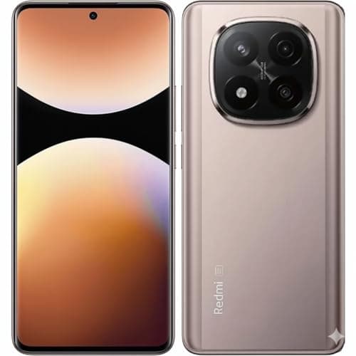 Smartphone Xiaomi Redmi Note 14 Pro+ Plus 5G, cor dourada, frente e verso com câmeras destacadas