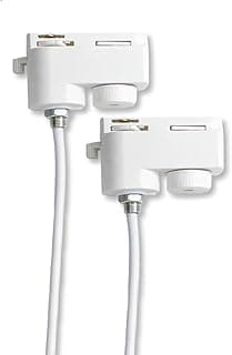 3x Adaptador P/Colocar Pendente Trilho Eletrificado Branco