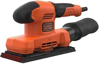 Lixadeira orbital BLACK+DECKER, 150W, com saco coletor e empunhadura emborrachada, modelo BEW220, 220V