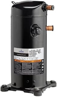 Compressor scroll Copeland 90000 BTUs/7TR ZP83KCETF5522-220V trifásico, preto, frontal