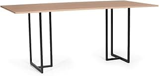 Mesa de Jantar Retangular Industrial 8 Lugares 180x90cm Atos Jade - Straub Web
