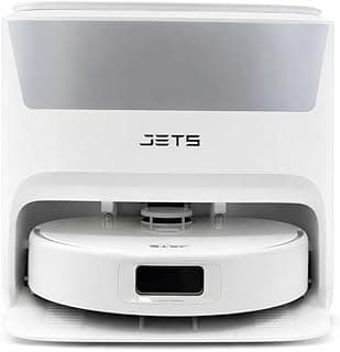 Robô aspirador autolimpante JETS UltraClean branco com abertura frontal para carregamento
