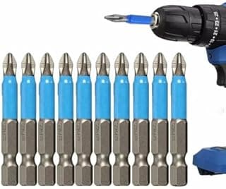 Conjunto de 10 bits Philips imanetados para furadeira e parafusadeira, antiderrapantes e de alta precisão.