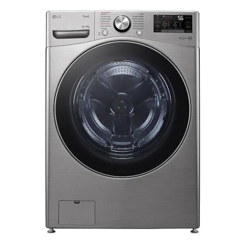 Lava e Seca LG Smart 18kg Inox Look com Inteligência Artificial Aidd™ WD18SV2S6B 127V