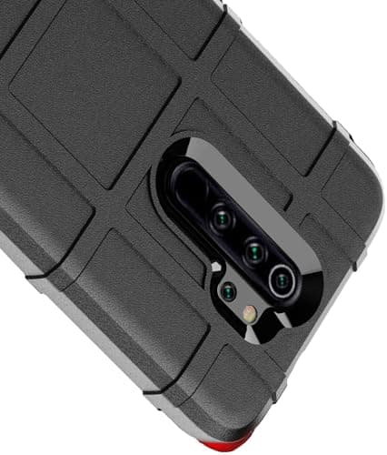 Capa anti-impacto preta para smartphone Xiaomi Redmi Note 8 Pro.