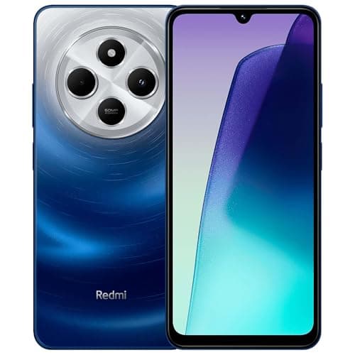 Smartphone Xiaomi Redmi 14C Azul Astral 4GB RAM 128GB ROM com fundo branco