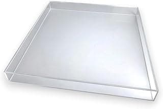 Porta jogo americano em acrílico cristal, organizador para sousplats e tapetes de mesa