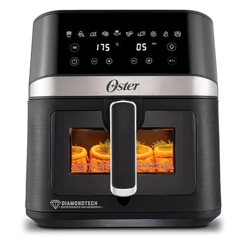 Fritadeira Elétrica Oster Diamondtech com Visor Transparente 6L Preto 127V