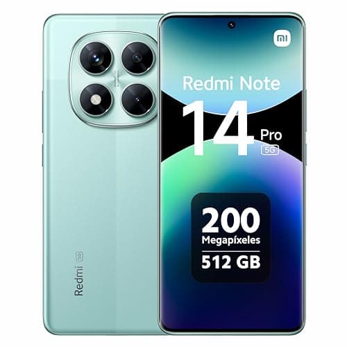 Smartphone Xiaomi Redmi Note 14 Pro 5G Coral Green (Verde) 12GB RAM 512GB ROM NFC [ 24090RA29G ]
