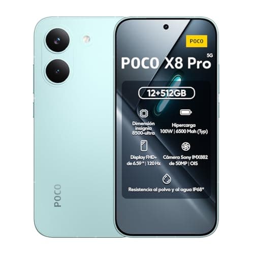Smartphone Xiaomi Poco X8 Pro 512GB 12GB Ram verde em fundo branco
