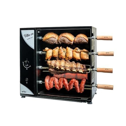 Churrasqueira a Gás Rotativa Vitta Arke 04 Espetos