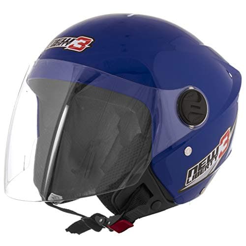 CAPACETE ABERTO PRO TORK NEW LIBERTY 3 SOLID AZUL TAM. 56