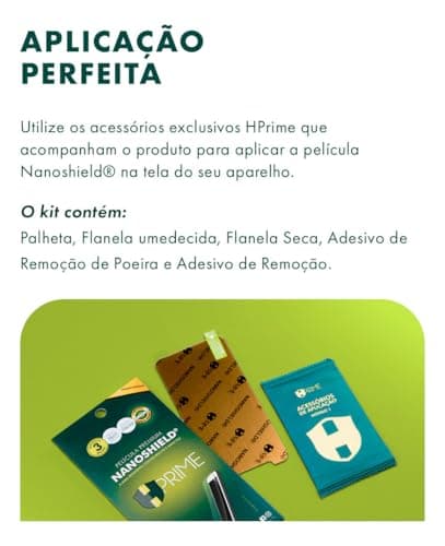 Kit de aplicação perfeita para película Hprime Nanoshield Samsung Galaxy S25 Ultra.