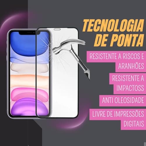 Película de vidro para Galaxy A13 resistente a riscos, arranhões e impactos