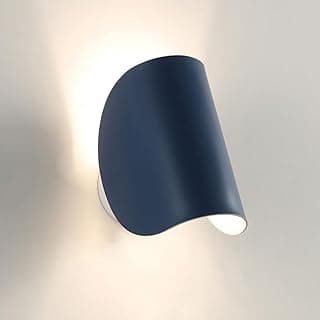 Luminária de parede giratória azul escuro estilo europeu para sala de estar