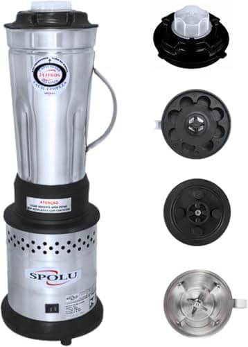 Liquidificador Industrial Alta Rotação 2 Litros 800W Inox Spolu 127V