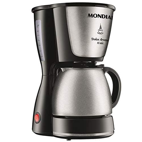 Cafeteira Elétrica Mondial Dolce Arome Preto Inox 550W 220V - C-34 JI 15X