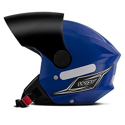 CAPACETE ABERTO MIXS WAY AZUL TAM. 58 VIS. FUMÊ