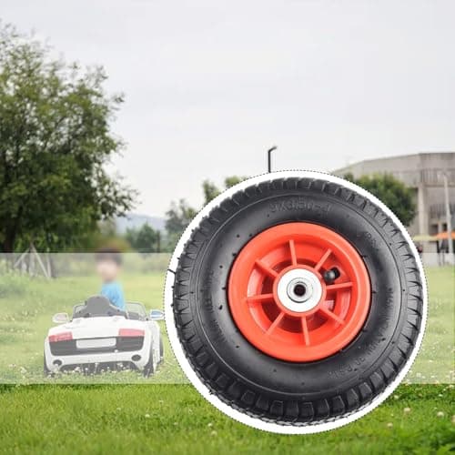 Pneu de borracha para carro elétrico, rodas pneumáticas de veículos infantis, peças de substituição, pneus cheios de ar duradouros, para-bebê-três (1 cm 9 polegadas)