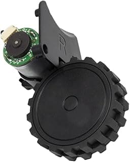 Conjunto de motor de roda preto para aspirador de pó robô com motor verde e preto