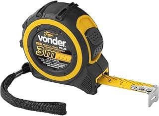 Trena Vonder 3m emborrachada, preto e amarelo, fundo branco