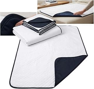 Protetor de Colchão Lavável Impermeável e Absorvente, Branco, 100x70 cm, Uso Geriátrico e Infantil