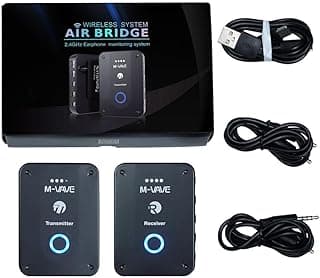 Kit de fone de ouvido sem fio M-VAVE WP-9 com transmissor e receptor recarregável