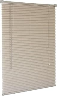 Persiana horizontal PVC bege 160x160 com kit de instalação