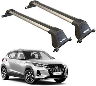 Rack de teto para Nissan Kicks 2016-2024 em prata com fixação original