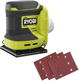 RYOBI Lixadeira de folha 1/4 sem fio ONE+ 18V (apenas ferramenta)