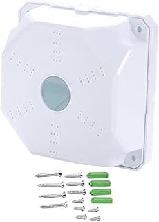 Caixa de Montagem para Câmeras Dome com Suporte, Branco com Parafusos e Porcas