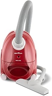 Aspirador de pó Britânia Bas1430 vermelho 1250W contra fundo branco