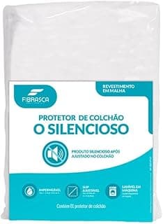 Protetor de colchão Fibrasca O SILENCIOSO impermeável e super resistente