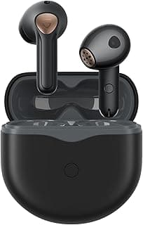 Fones de ouvido Bluetooth SoundPEATS Air4 com estojo de carregamento preto