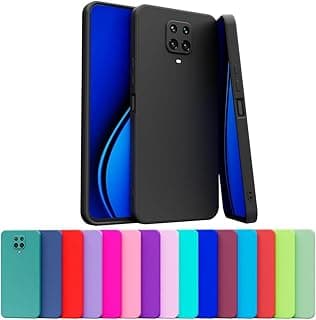 Capa de celular preta para Xiaomi REDMI NOTE 9 PRO/NOTE 9S com proteção de câmera