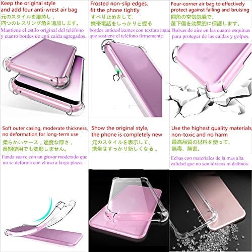 Diferentes estilos de capas transparentes para celular Galaxy M31s, com e sem reforço nos cantos.