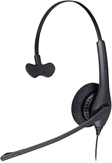 Fone de ouvido profissional Jabra Biz 1500 Mono com microfone e conector de 3,5 mm