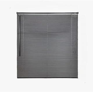 Persiana Horizontal de PVC 1.20x1.30m Sofisticada - Resistente e Elegante para Sala Quarto Escritório Residencial e Comercial (Chumbo 1,20L x 1,30A)