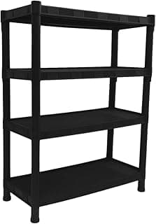 Estante Organizadora Com 4 Prateleiras Plastica Multiuso Modular Livros Sapateira Cozinha