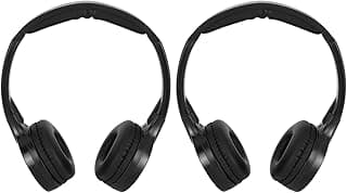 Fones de ouvido infravermelho sem fio de 2 canais para carro