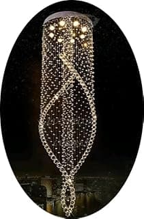 Lustre De Cristal Para Vão De Escada E Pé Direito Duplo (3,60m)