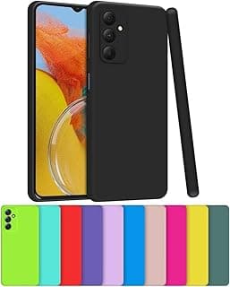 Capa protetora de silicone aveludada para Samsung Galaxy A24 em preto