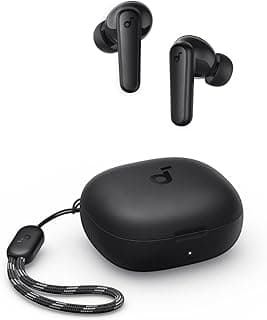 soundcore R50i da Anker, Fone de Ouvido Bluetooth 5.3, Graves Potentes, Drivers de 10mm, 30H de Reprodução, Resistência à Água, 2 Mics IA, Personalização de Som via App, Fone sem fio tws, Preto