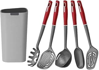Utensílios de cozinha nylon 6 peças vermelho Tramontina