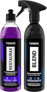 Kit Estética Automotiva Vonixx com spray Restaurax e Blend, 500ml cada
